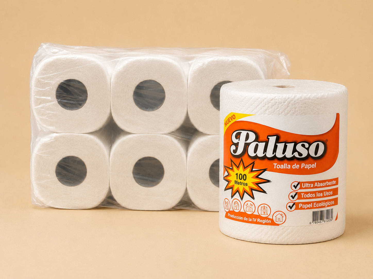 Toalla de papel 100 mts con prepicado